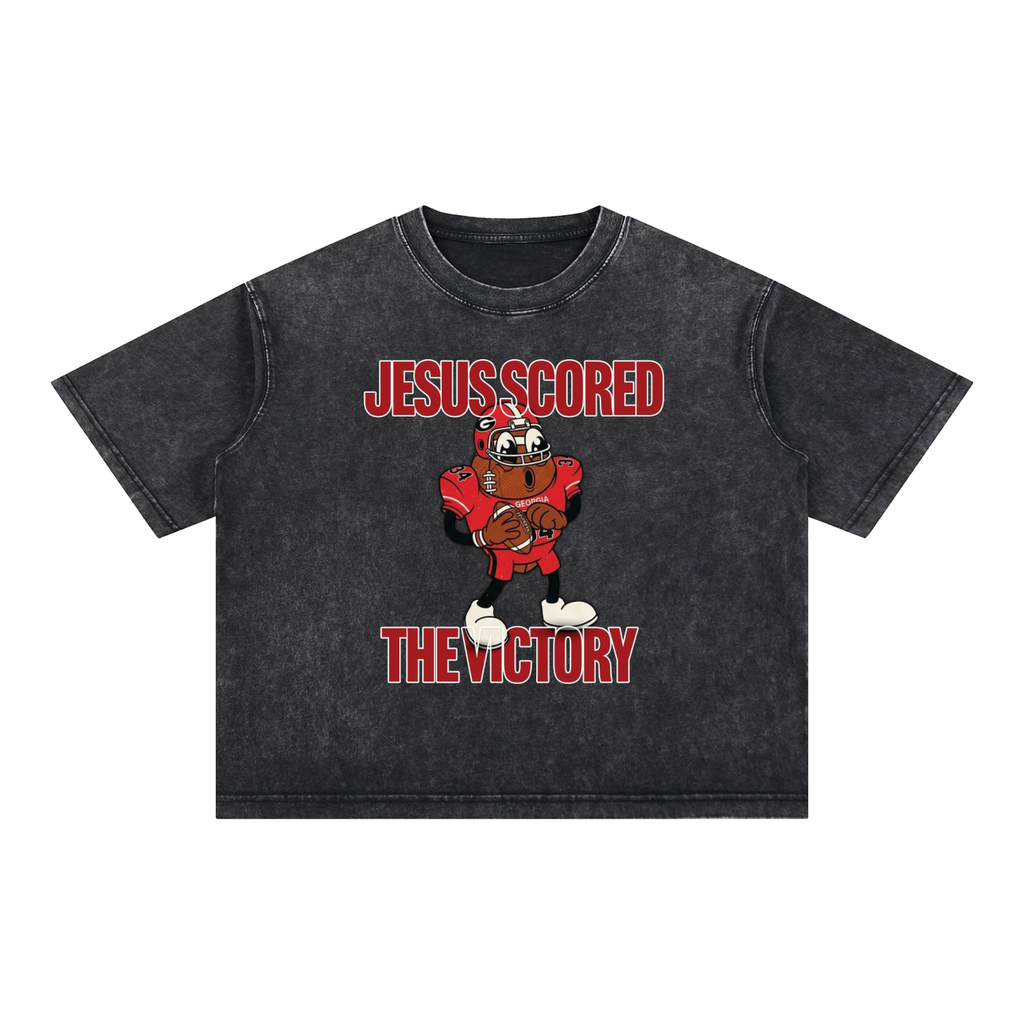 UGA - Jesus Scored The Victory - Tee