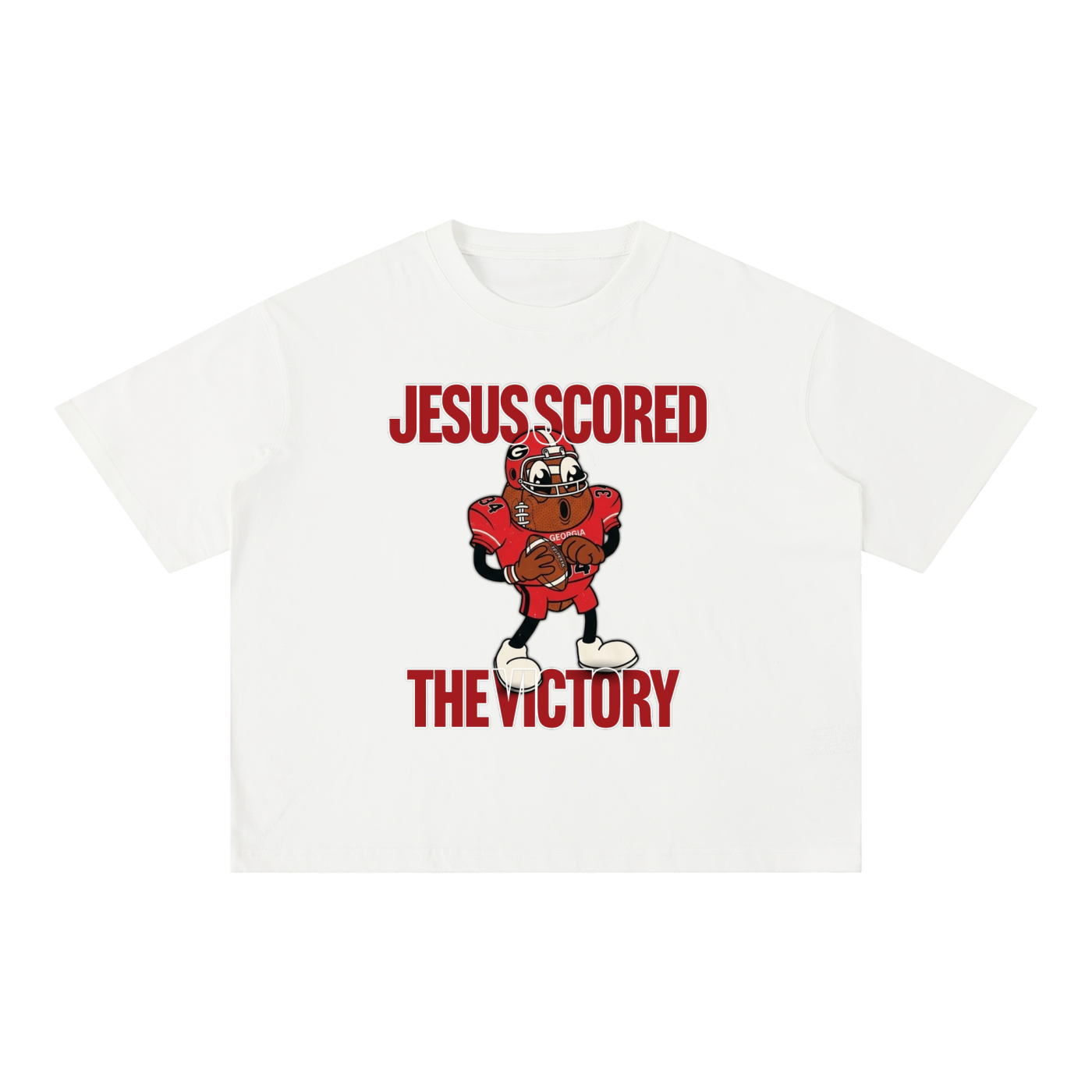 UGA - Jesus Scored The Victory - Tee