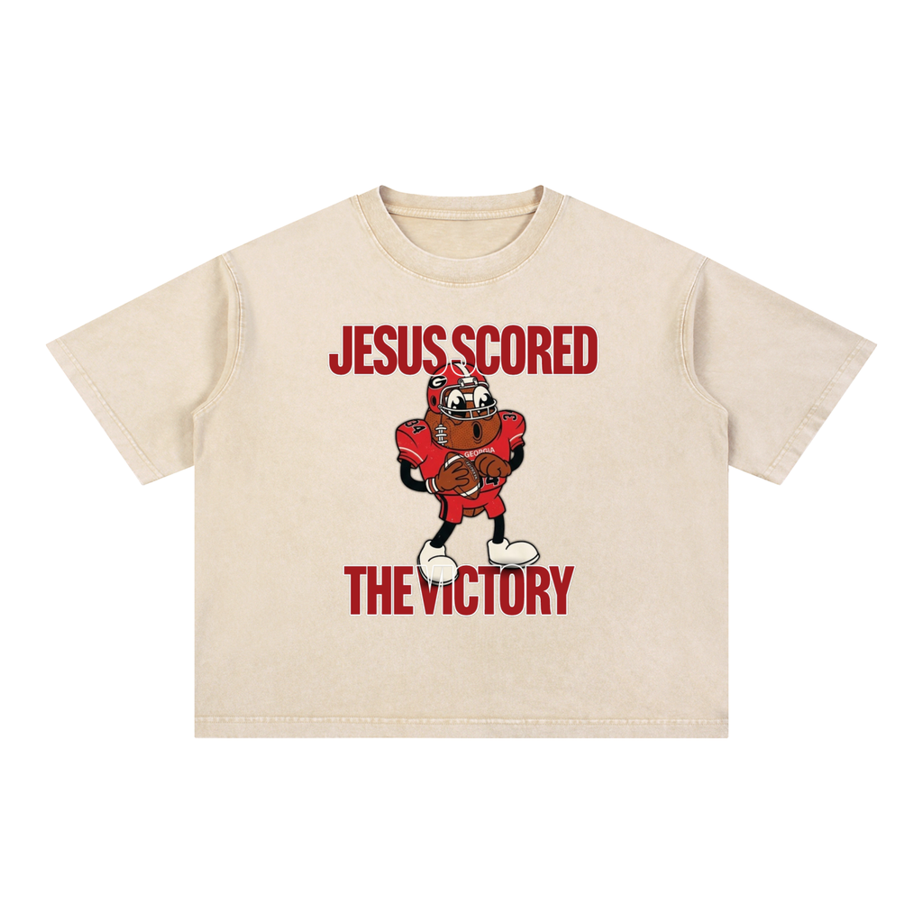 UGA - Jesus Scored The Victory - Tee
