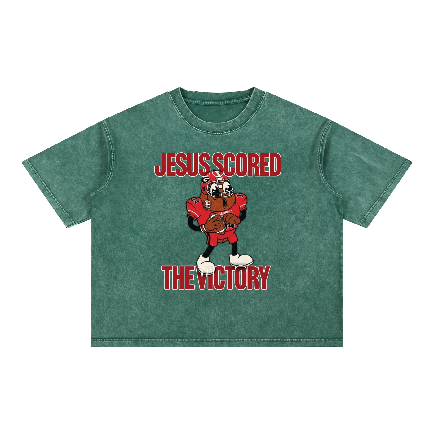 UGA - Jesus Scored The Victory - Tee