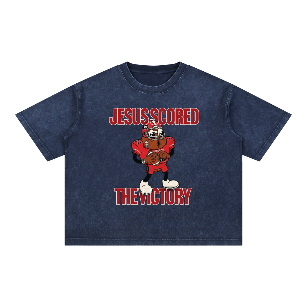 UGA - Jesus Scored The Victory - Tee