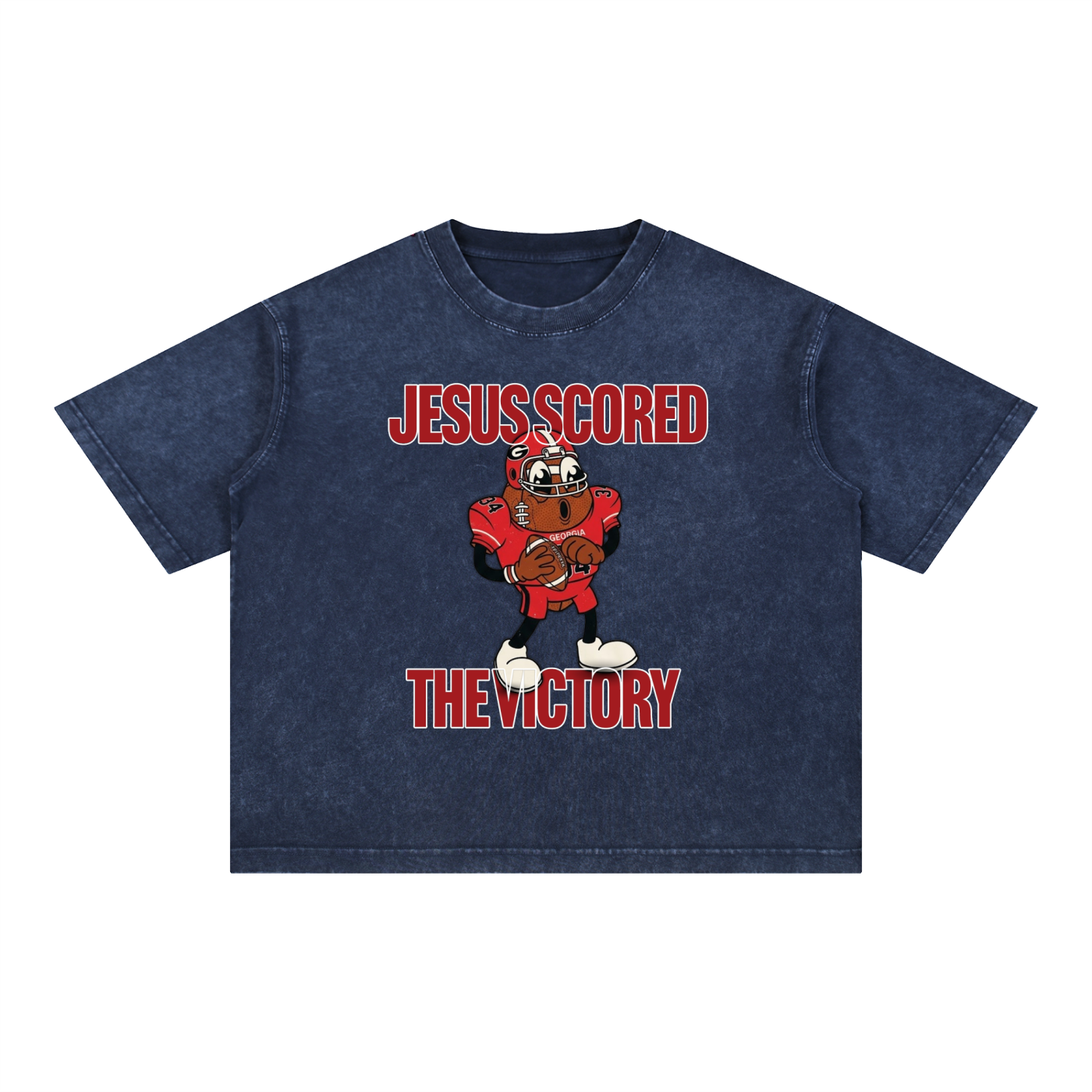 UGA - Jesus Scored The Victory - Tee
